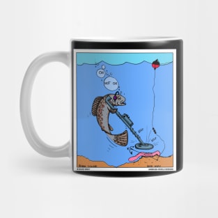 Fish Metal Detecting Funny Fishing Novelty Gift Mug